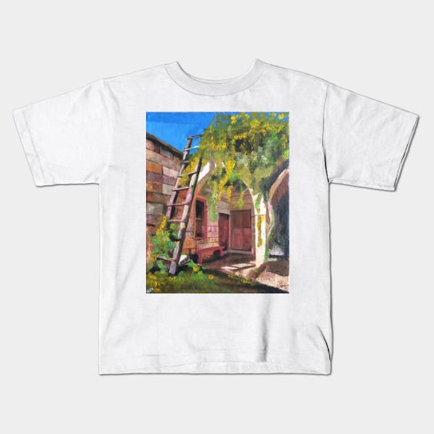 Jacob's Ladder, Mediterranean Kids T-Shirt by golan22may